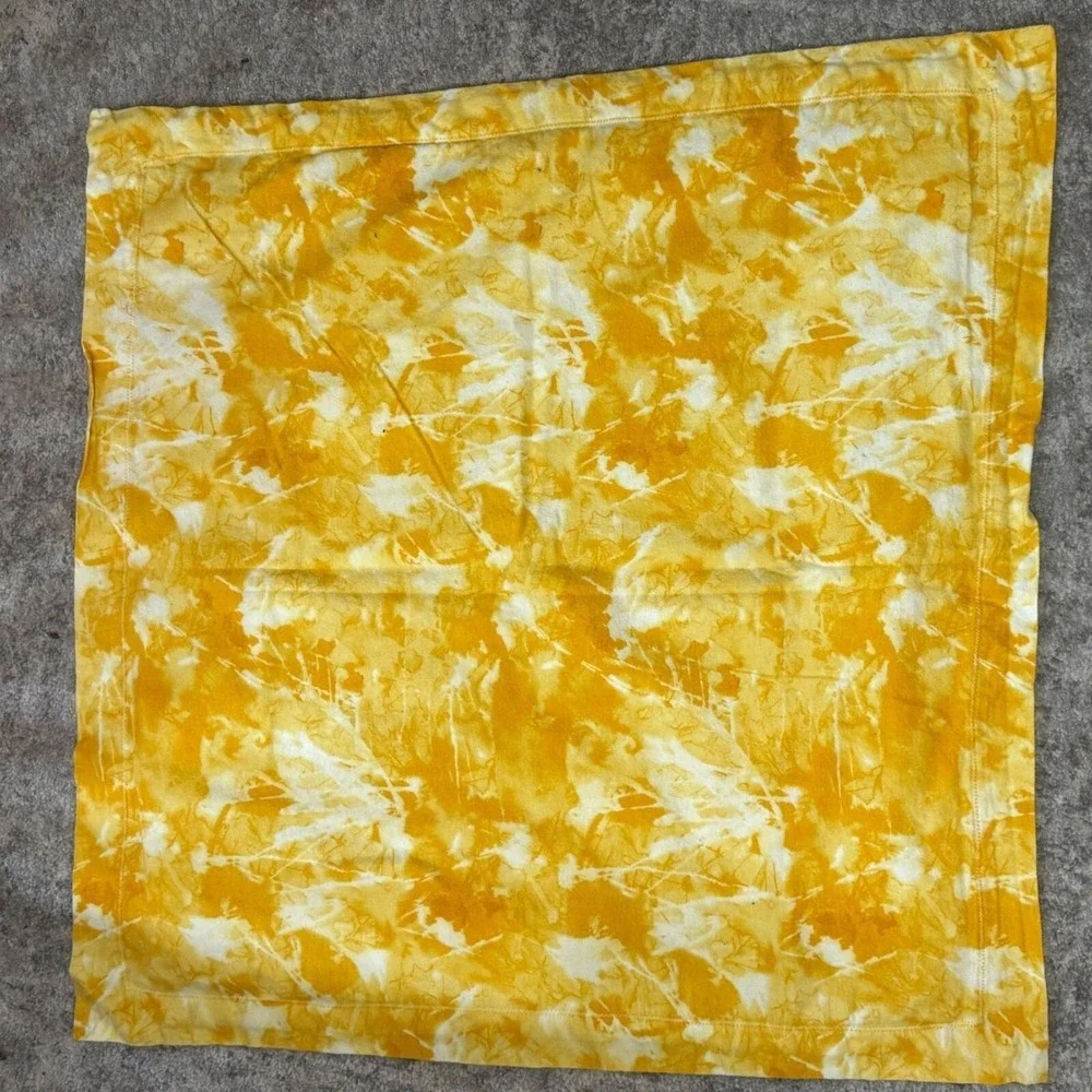 Handmade Bumble Bee Baby Security Blanket Yellow White Faux Fur‎ Marble Reverse
